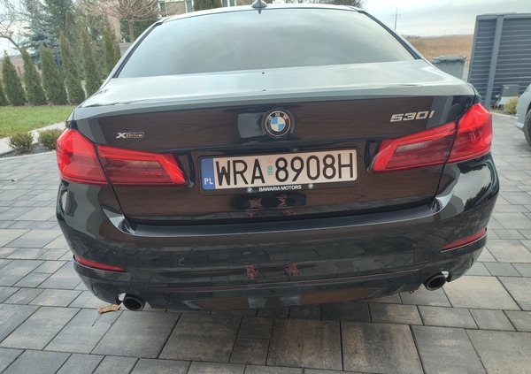 BMW Seria 5 cena 118500 przebieg: 151000, rok produkcji 2018 z Opoczno małe 596